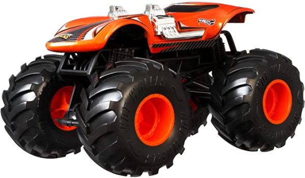 Hot Wheels Monster Truck 1:24 Scale Twin Mill Vehicle with Giant Wheels Online Sale