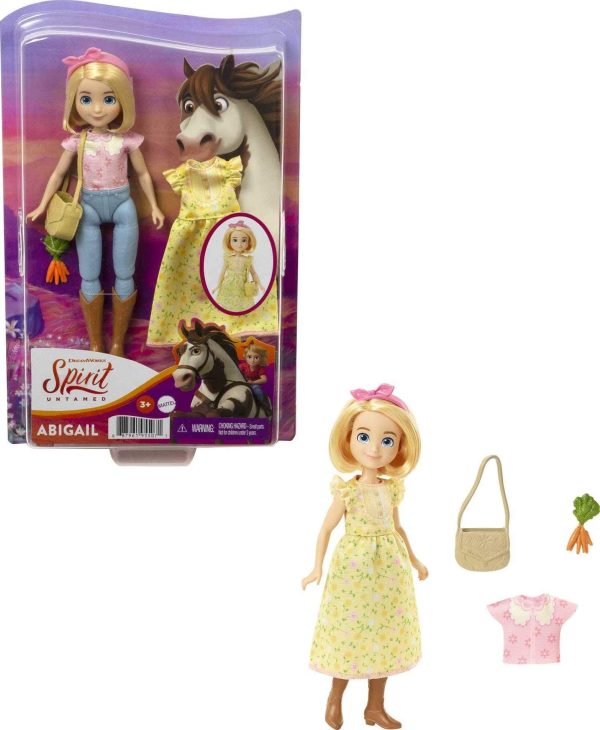 Mattel Spirit Untamed Abigail Doll (Approx.7-in), 2 Fashion Outfits, Purse & Horse-Themed Accessory Online