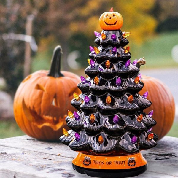 Hand-Painted Ceramic Halloween Tree Home Decoration Online