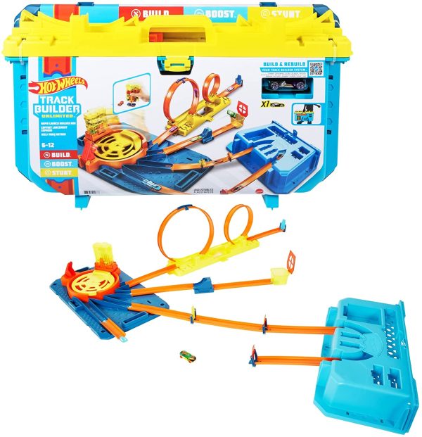 Hot Wheels Track Builder Unlimited Rapid Launch Builder Box Fashion