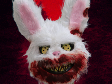 Halloween Scary White Bunny Mask Fashion