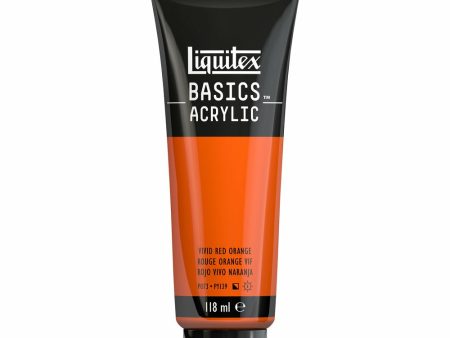 Akryyliväri 118ml 620 Vivid Red Orange Liquitex Basics Acrylic Discount