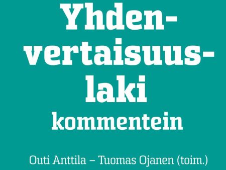 Yhdenvertaisuuslaki kommentein Online now